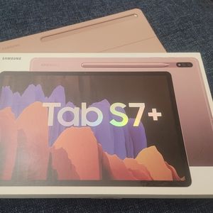 Samsung Galaxy Tab S7+ Plus 128GB, Wi-Fi, 12.4 in Mystic Bronze (No S-Pen) Used